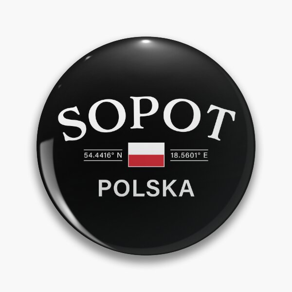 Item preview, Sopot Polska (Poland) Polish Coordinates designed and sold by HakeDesign.