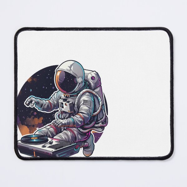 Item preview, Timeless Astronaut DJ Sticker - Vibrant and Unique! designed and sold by Pix80Studio.
