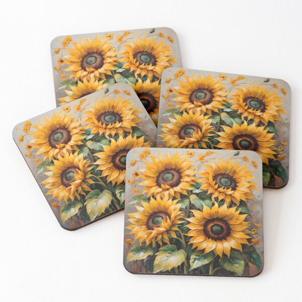 Item preview, Sunflower. Bouquet Of Sunflowers In Oil Painting Style. designed and sold by Adelberton.
