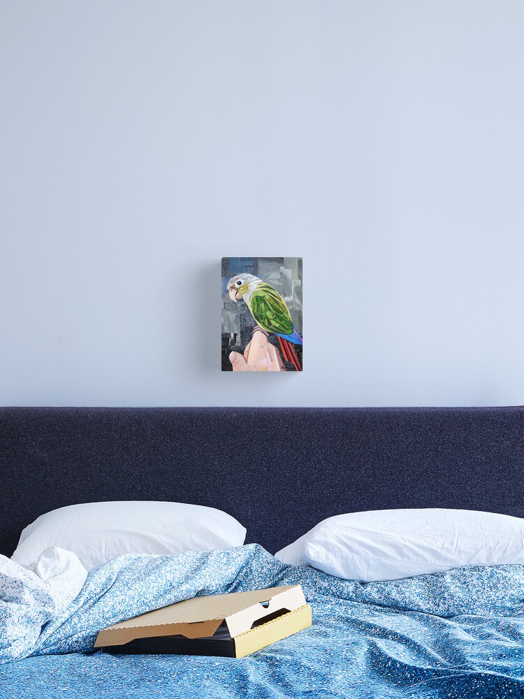 Thumbnail 1 of 3, Canvas Print, The Colorful Conure designed and sold by megancoyle.