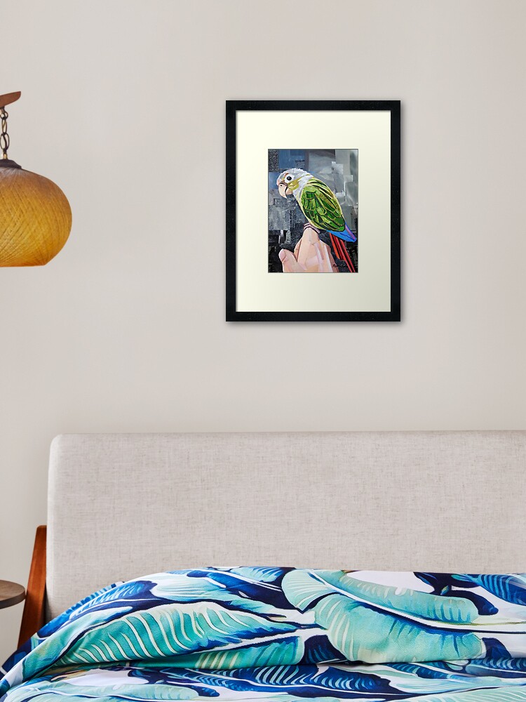 Thumbnail 1 of 7, Framed Art Print, The Colorful Conure designed and sold by megancoyle.