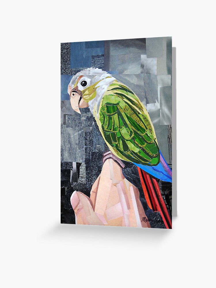 Thumbnail 1 of 2, Greeting Card, The Colorful Conure designed and sold by megancoyle.