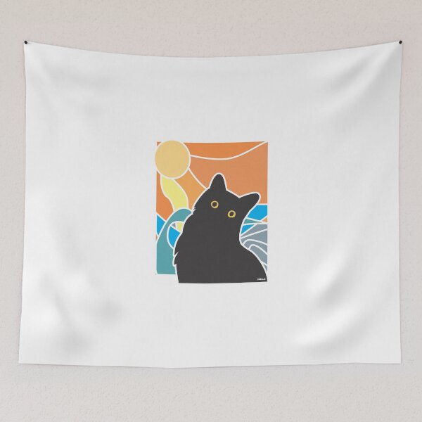 Item preview, Black Cat Summer Mosaic Art designed and sold by Skella896.