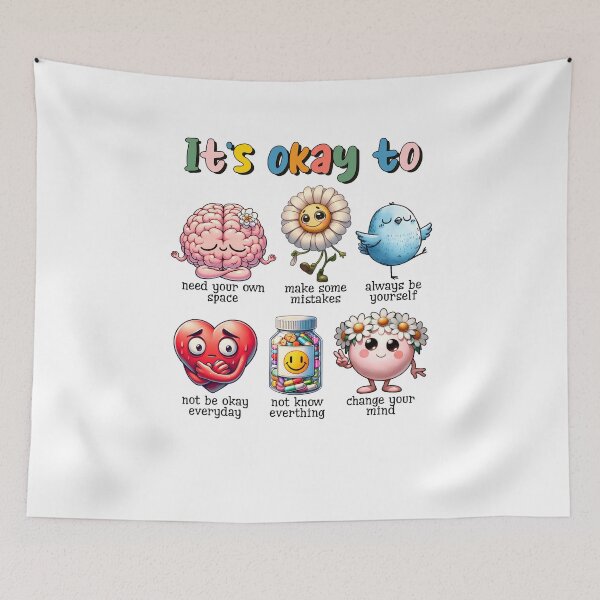 Item preview, It's Okay To, School Counselor, Special Education, Paraprofessional, ABA Therapist, BCBA, Mental Health, RBT designed and sold by behindthefacts.