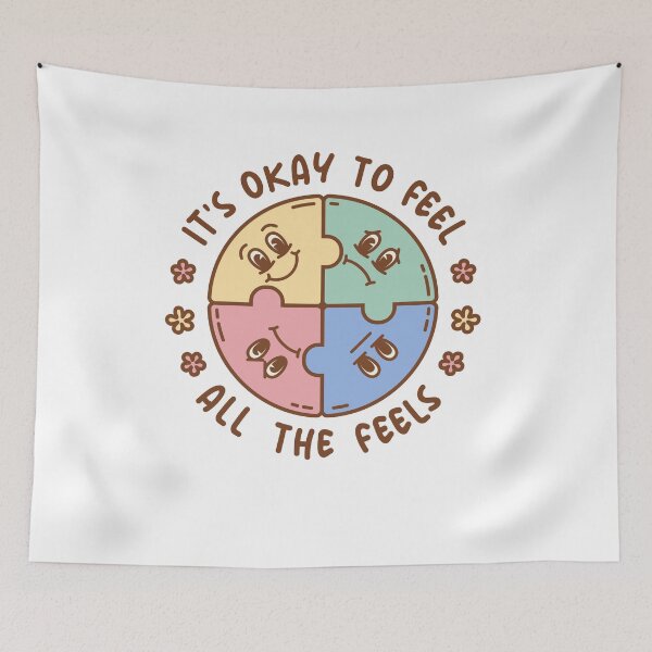 Item preview, It's Okay To Feel All The Feels, ABA Therapist, Speech Therapy, BCBA, Mental Health, RBT, AAC designed and sold by behindthefacts.