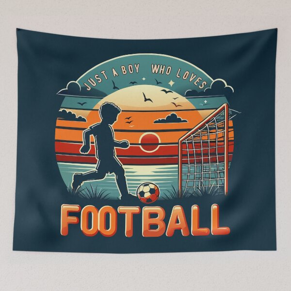 Item preview, Just a Boy Who Loves Football designed and sold by Designowner.