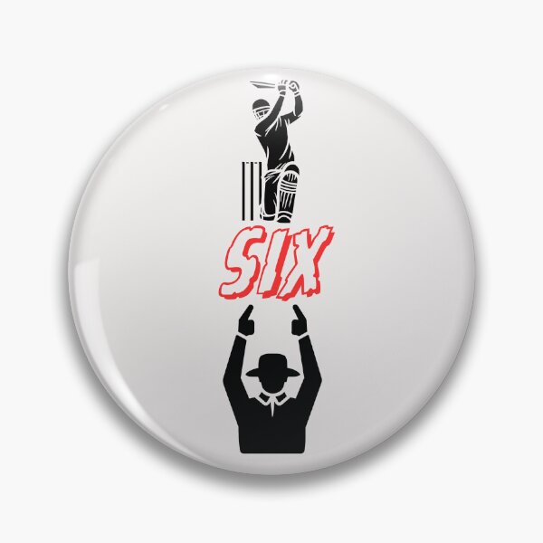 Item preview, Batter hits a six with umpire signalling designed and sold by IFarty.