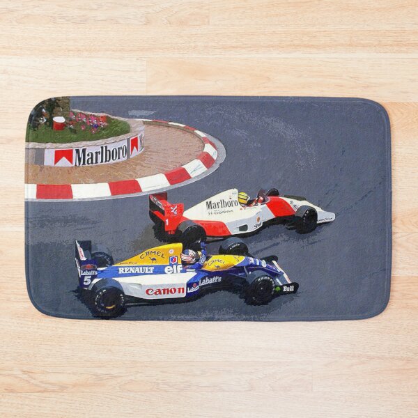 Item preview, Nigel Mansell and Ayrton Senna celebrating their 2nd and 1st places in their 1992 F1 racecars watercolor designed and sold by Rodissimus1984.