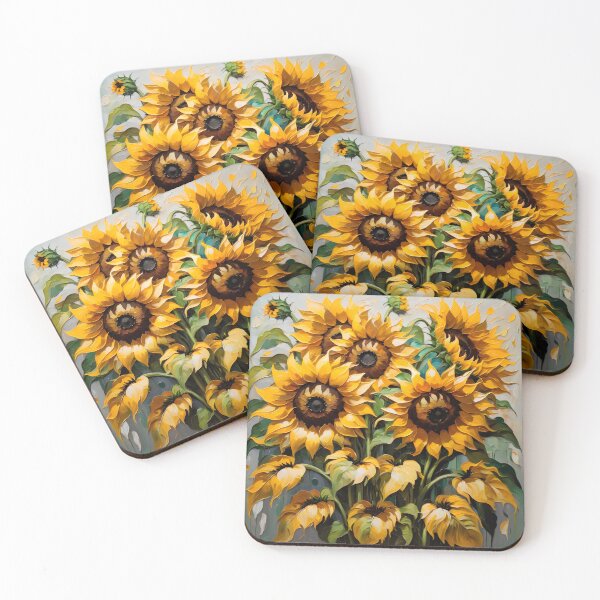 Item preview, Sunflower. Bouquet Of Sunflowers In Oil Painting Style. designed and sold by Adelberton.