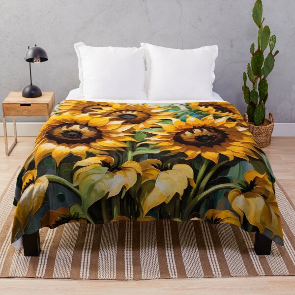 Item preview, Sunflower. Bouquet Of Sunflowers In Oil Painting Style. designed and sold by Adelberton.