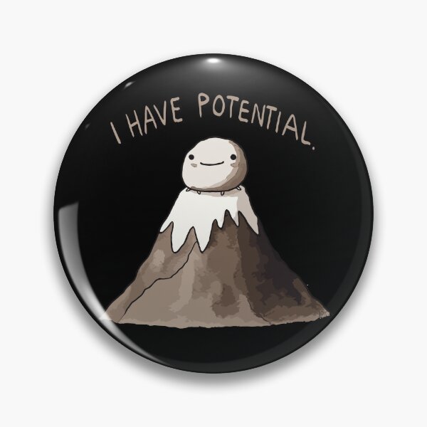 Item preview, I have Potential - Rock on Mountain - Physics Humor - Science Joke designed and sold by DoodleDashShop.