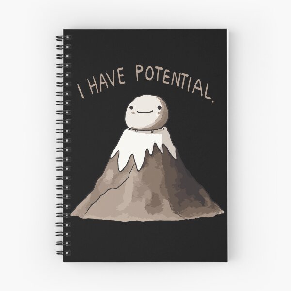 Item preview, I have Potential - Rock on Mountain - Physics Humor - Science Joke designed and sold by DoodleDashShop.