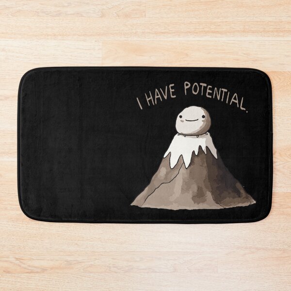 Item preview, I have Potential - Rock on Mountain - Physics Humor - Science Joke designed and sold by DoodleDashShop.