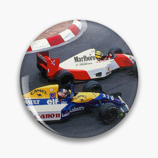 Item preview, Nigel Mansell and Ayrton Senna celebrating their 2nd and 1st places in their 1992 F1 racecars abstract designed and sold by Rodissimus1984.