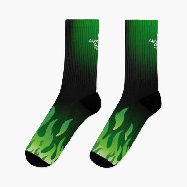 Item preview, Green flame logo designed and sold by CannaGarden.