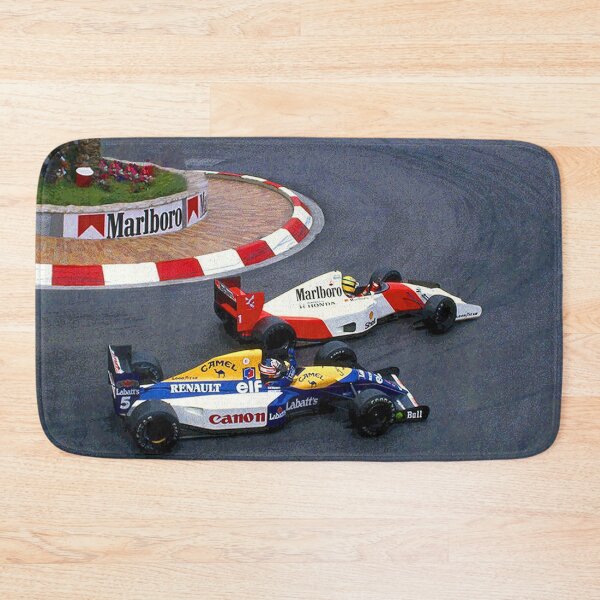 Item preview, Nigel Mansell and Ayrton Senna celebrating their 2nd and 1st places in their 1992 F1 racecars abstract designed and sold by Rodissimus1984.