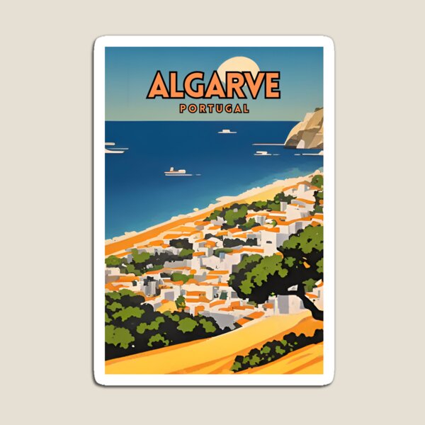 Artikel-Vorschau von Algarve Portugal Minimales Reiseposter, designt und verkauft von ZionPosteria.