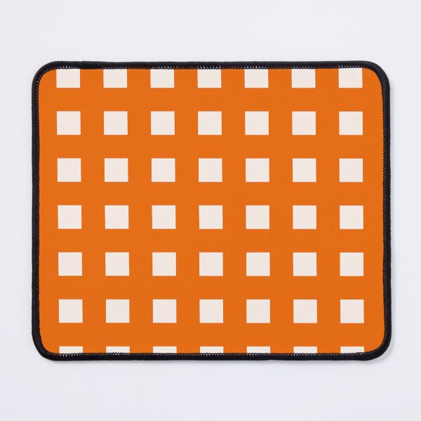 Item preview, Deep Orange Warm Bold Grid Squares Minimal Pattern Design designed and sold by patternsoup.