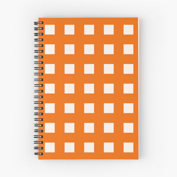 Item preview, Deep Orange Warm Bold Grid Squares Minimal Pattern Design designed and sold by patternsoup.