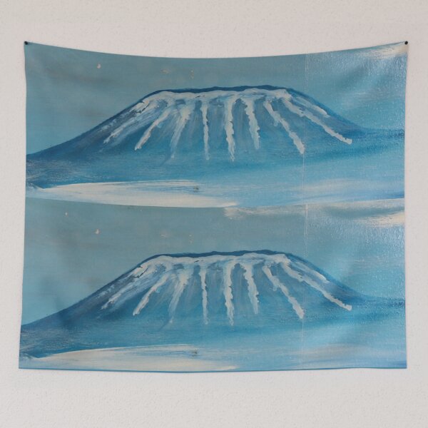 Item preview, Double Mountain with gullies of snow designed and sold by annenambiro.