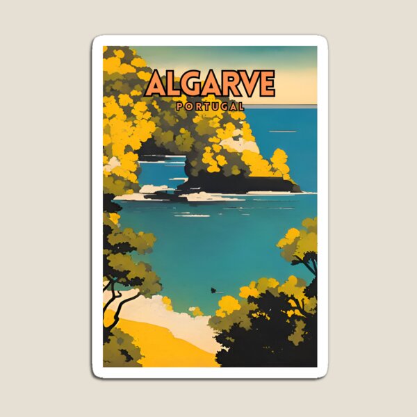Artikel-Vorschau von Retro-Reiseplakat der Algarve-Portugiesen, designt und verkauft von ZionPosteria.