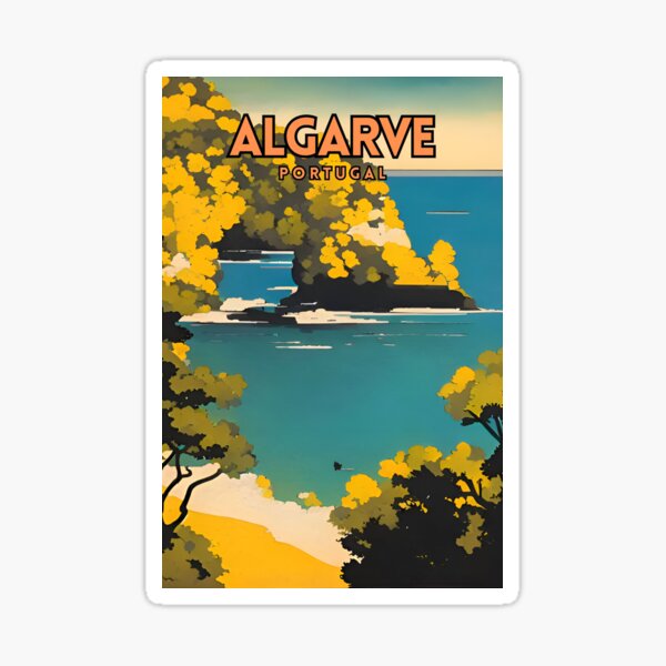 Artikel-Vorschau von Retro-Reiseplakat der Algarve-Portugiesen, designt und verkauft von ZionPosteria.