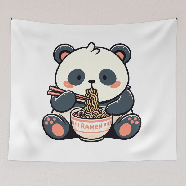 Item preview, Kawaii Ramen Panda designed and sold by Designowner.