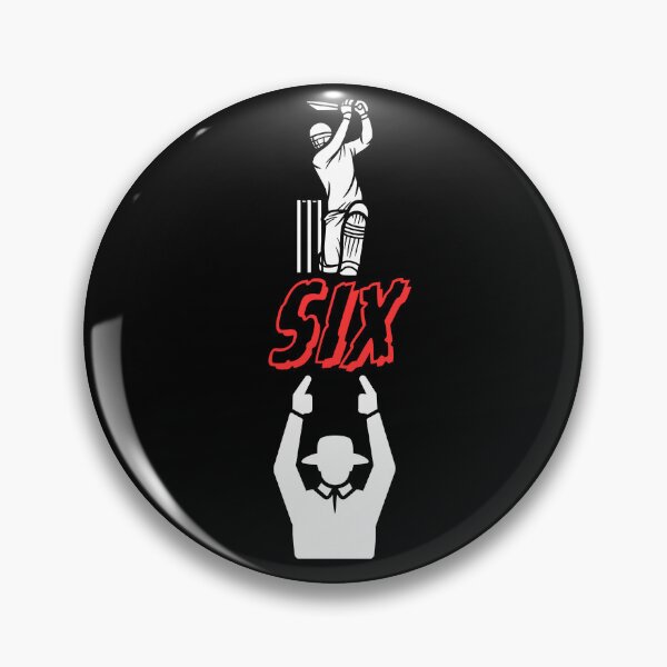 Item preview, Batter hitting a six with umpire signalling designed and sold by IFarty.