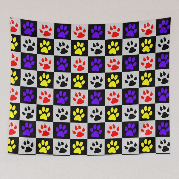Item preview, Colorful Paws And Claws designed and sold by PatternTitan.