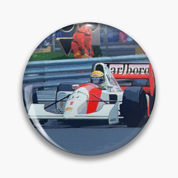 Item preview, Nigel Mansell chasing Ayrton Senna in their 1992 F1 racecars watercolor designed and sold by Rodissimus1984.