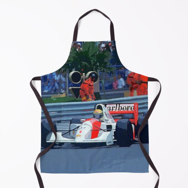 Item preview, Nigel Mansell chasing Ayrton Senna in their 1992 F1 racecars watercolor designed and sold by Rodissimus1984.
