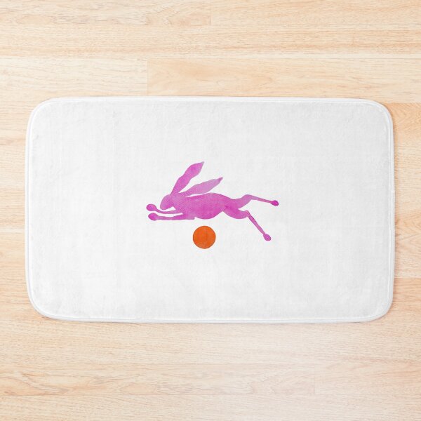 Item preview, Pink Rabbit Jumping Full Moon  designed and sold by KakiDimock.