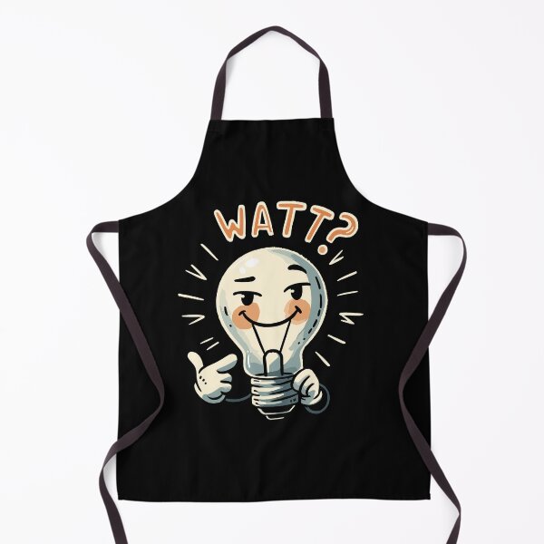 Item preview, Watts? What Light Bulb - Electrician Humor - Play on Words designed and sold by DoodleDashShop.