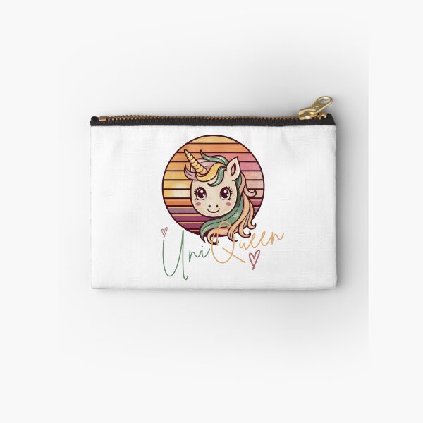 Item preview, UniQueen Cute Unicorn Retro Vintage Color Art designed and sold by GesparHouse.