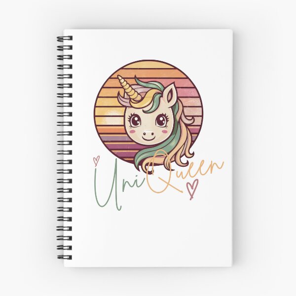 Item preview, UniQueen Cute Unicorn Retro Vintage Color Art designed and sold by GesparHouse.