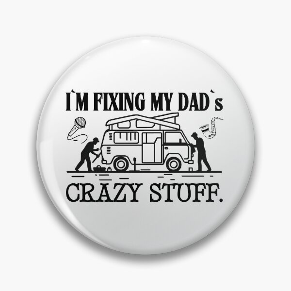 Item preview, I`M Fixing My Dad`s Crazy Stuff Retro Vintage Mechanic Work Clipart Funny Dad Light Design  designed and sold by Raise2Shine.