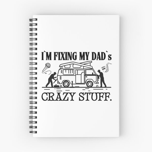 Item preview, I`M Fixing My Dad`s Crazy Stuff Retro Vintage Mechanic Work Clipart Funny Dad Light Design  designed and sold by Raise2Shine.