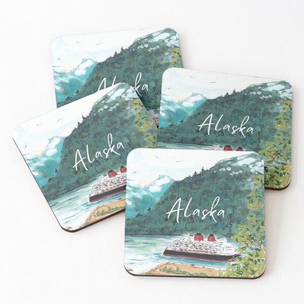 Item preview, Alaska Cruise Ship Travel Art designed and sold by Fun Travel Art.