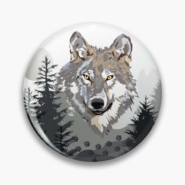 Artikelvorschau, Majestätisches Wolfsgesicht entworfen und verkauft von SafariCreations.