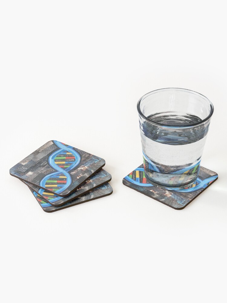 Thumbnail 2 of 5, Coasters (Set of 4), It's in Your DNA designed and sold by megancoyle.