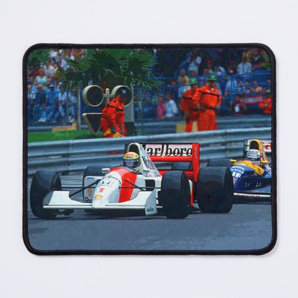 Item preview, Nigel Mansell chasing Ayrton Senna in their 1992 F1 racecars abstract designed and sold by Rodissimus1984.