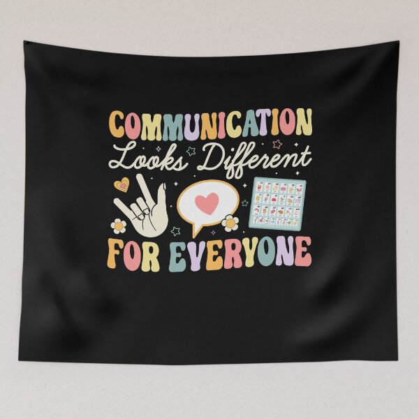 Item preview, Communication Looks Different For Everyone, Speech Therapy, Speech Pathologist, Audiologist, Audiology Slp designed and sold by behindthefacts.