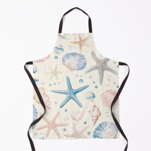 Item preview, Coastal seashells pattern pastel colors designed and sold by Inktown.