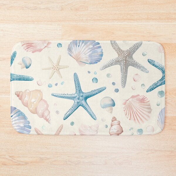 Item preview, Coastal  seashells pattern pastel colors  designed and sold by Inktown.