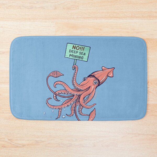 Item preview, Cute Squid - No deep sea mining designed and sold by Frank J. Art.