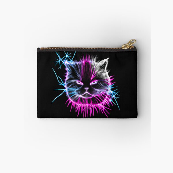 Item preview, Pink and Blue Neon Cat designed and sold by Blink Art Studio.