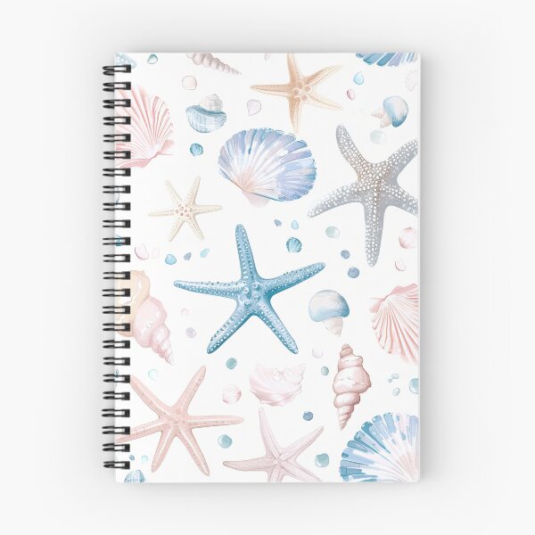 Item preview, Coastal  seashells pattern pastel colors  designed and sold by Inktown.