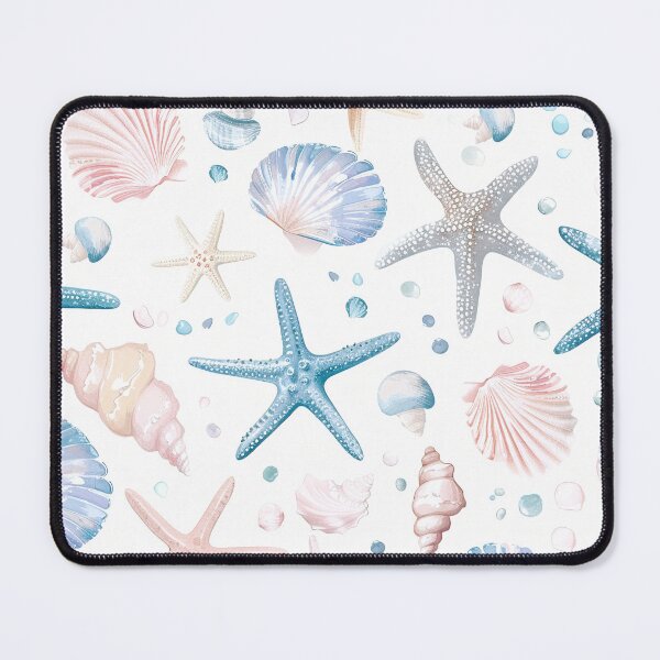 Item preview, Coastal  seashells pattern pastel colors  designed and sold by Inktown.
