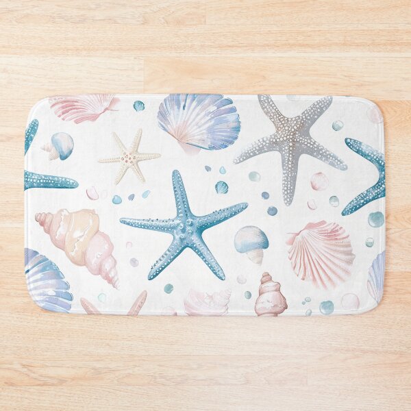 Item preview, Coastal  seashells pattern pastel colors  designed and sold by Inktown.