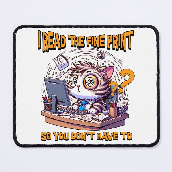 Item preview, I Read The Fine Print So You Don't Have To Funny Hr designed and sold by DomTeesHaven.